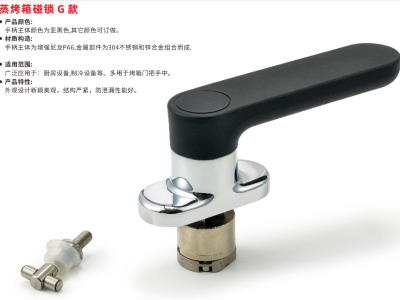 Steam oven latch G type